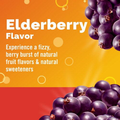 Emergen-C Vitamin C Immune Support Elderberry Powder Perspective: left