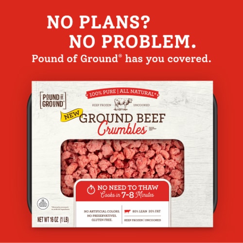 Pound Of Ground® Crumbles® 8020 Ground Beef 16 Oz Fred Meyer 