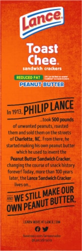 Lance® Toast Chee Peanut Butter Crackers Perspective: left