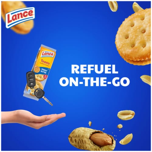 Lance® Toasty™ Peanut Butter Sandwich Crackers Perspective: left