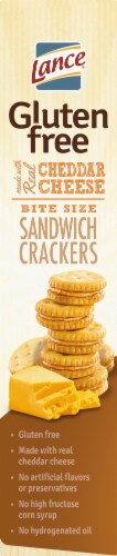 Lance Gluten Free Cheddar Cheese Bite Size Sandwich Crackers Perspective: left