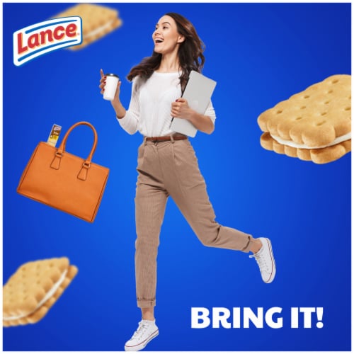 Lance® Nekot Lemon Creme Filled Sandwich Cookies Perspective: left