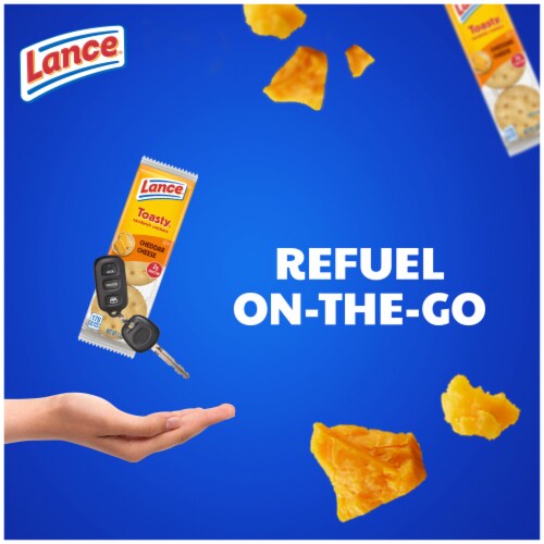 Lance® Toasty® Cheddar Cheese Sandwich Crackers Perspective: left