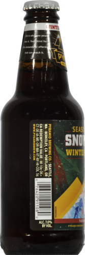 Pyramid Snow Cap Winter Warmer Seasonal Ale Perspective: left