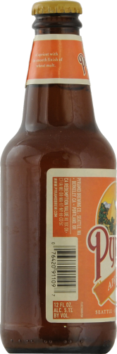Pyramid Breweries Audacious Apricot Bottled Ale Perspective: left
