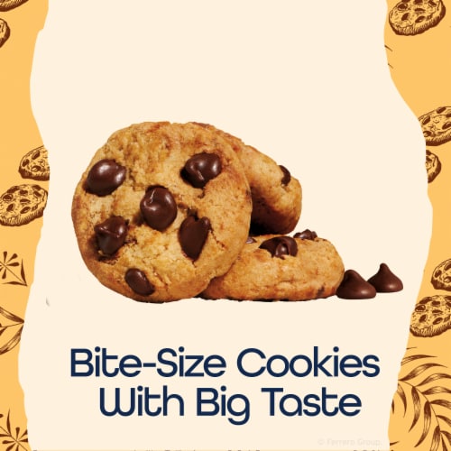 Famous Amos Classic Bite-Size Chocolate Chip Cookies Perspective: left