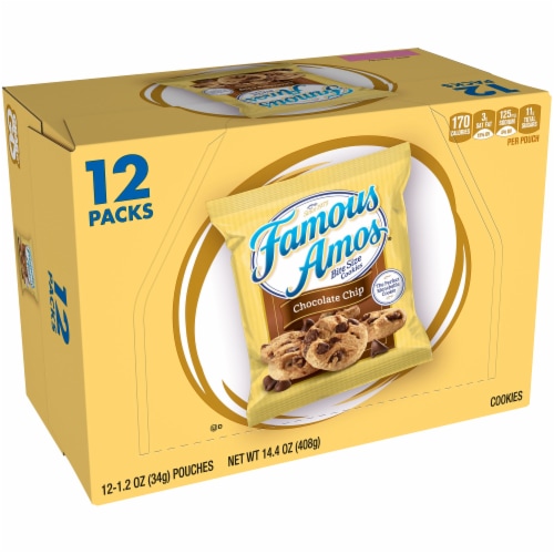 Famous Amos® Chocolate Chip Bite Size Cookies Perspective: left