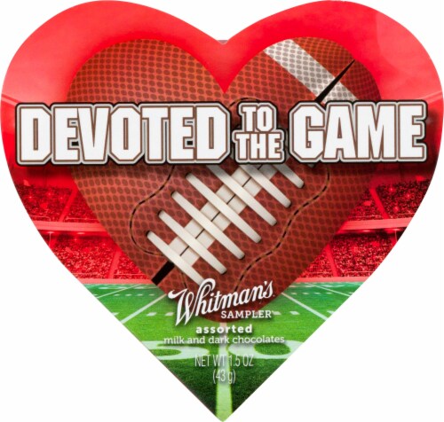 Whitman's Milk & Dark Chocolates Assorted Candy Sports Heart Perspective: left