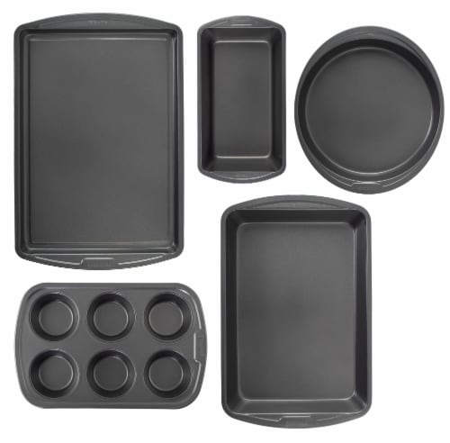 GoodCook Premium Nonstick Steel 12-Cup Mini Muffin Pan, Gray