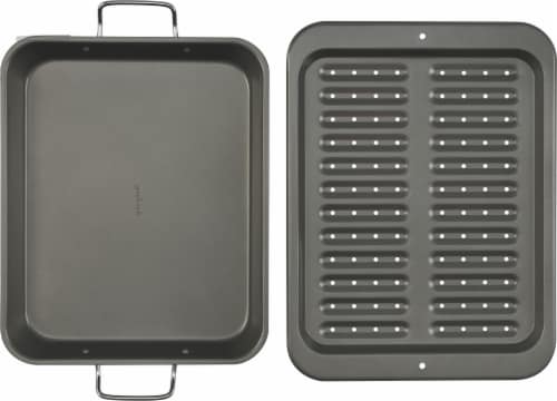 GoodCook® Large Broiler Pan Perspective: left