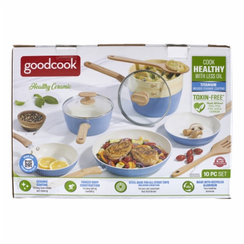 Good Cook® Healthy n Easy Ceramic Pots & Pans Set, 10 pc - Kroger