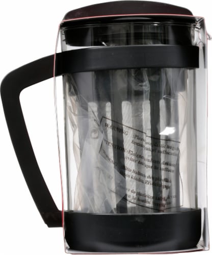 French Press Clear with Black Handle