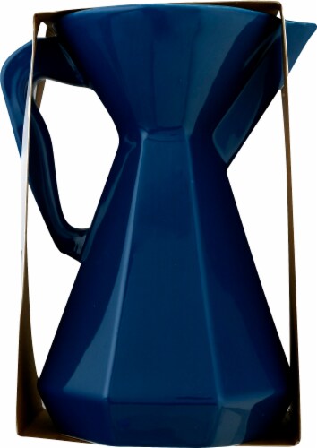 Bialetti Ceramic 30 fl oz Pourover Carafe - Blue Perspective: left
