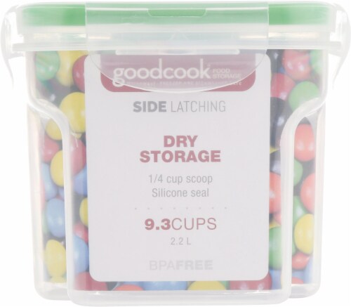 GoodCook® Small Side Latching Food Storage Container with Scoop Perspective: left