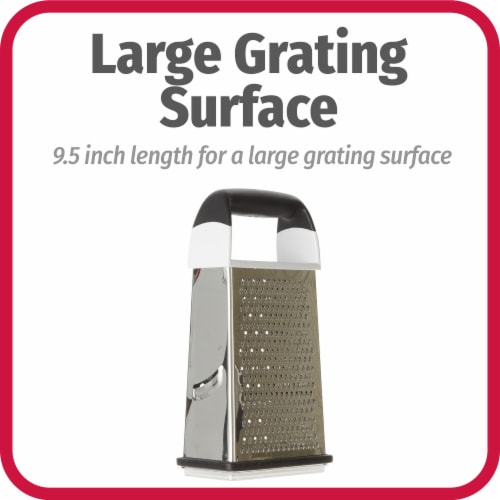 GoodCook® Touch Box Grater with 1-Cup Lid Container Perspective: left