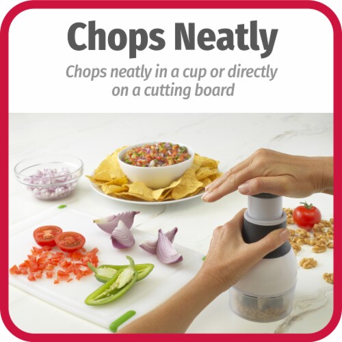GoodCook® Touch Food Chopper - White/Black Perspective: left