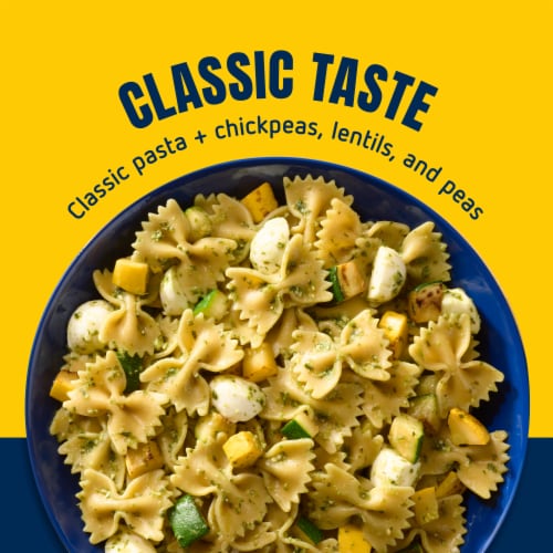 Barilla Protein+ Plus Farfalle Bow Tie Non-GMO & Plant-Based Pasta Perspective: left