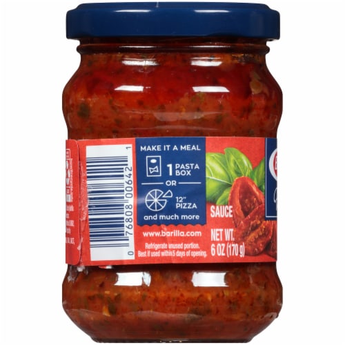 Barilla Sundried Tomato Pesto Sauce Perspective: left