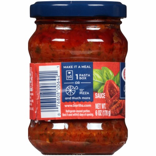 Barilla Sundried Tomato Pesto Sauce Perspective: left