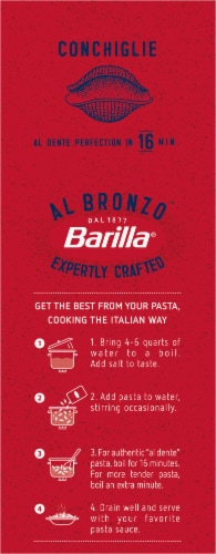 Barilla® Al Bronzo™ Conchiglie Pasta Perspective: left