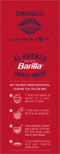 Barilla® Al Bronzo™ Conchiglie Pasta Perspective: left