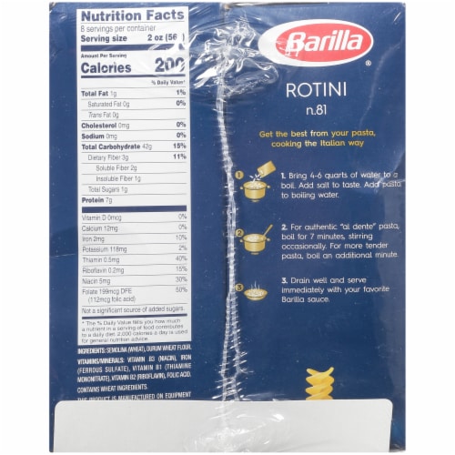 Barilla® Farfalle and Rotini Pasta Multipack Perspective: left