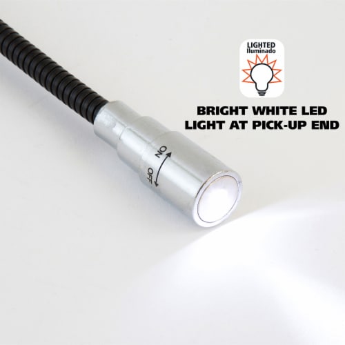 Great Neck® Flexible Pickup Tool with Light Perspective: left