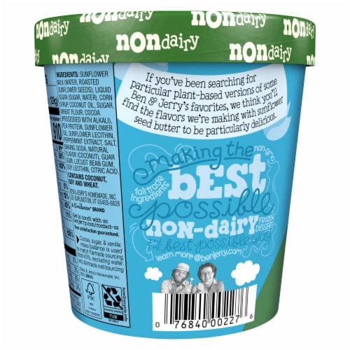 Ben & Jerry's Mint Chocolate Cookie Frozen Non-Dairy Dessert Perspective: left