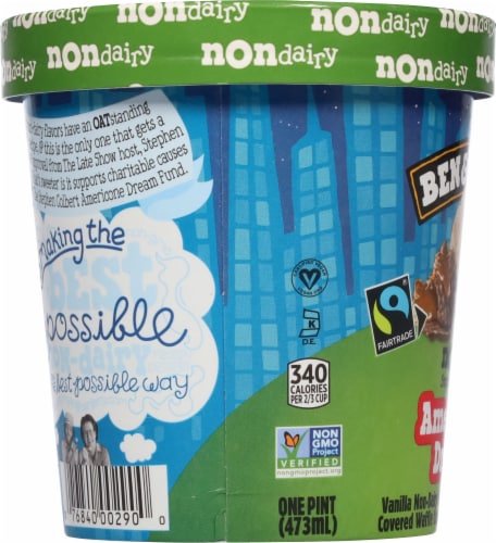 Ben & Jerry's® Americone Dream® Non-Dairy Frozen Dessert Perspective: left