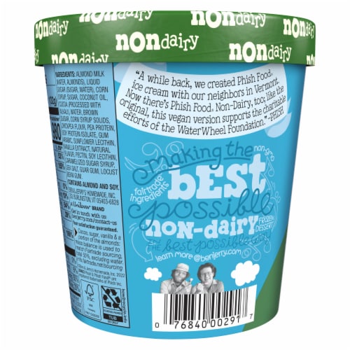 Ben & Jerry's Non-Dairy Phish Food® Chocolate Frozen Dessert Perspective: left