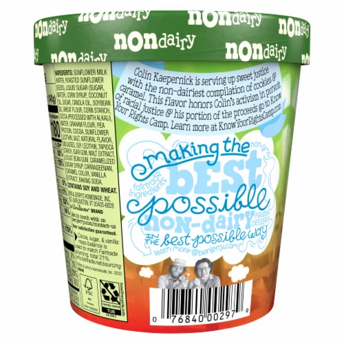 Ben & Jerry's Colin Kaepernick's Change the Whirled Non-Dairy Frozen Dessert Perspective: left