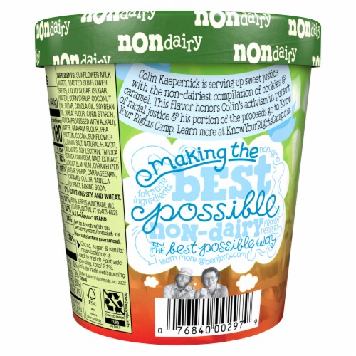 Ben & Jerry's Non-Dairy Colin Kaepernick's Change the Whirled™ Frozen Dessert Perspective: left