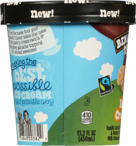 Ben & Jerry's® Topped Bossin' Cream Pie Ice Cream Perspective: left