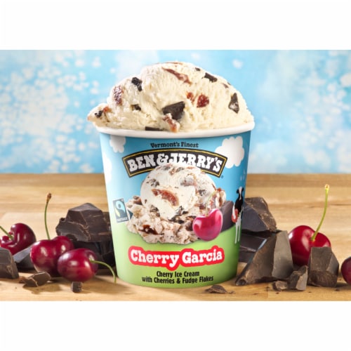 Ben & Jerry's Cherry Garcia® Ice Cream Pint Perspective: left