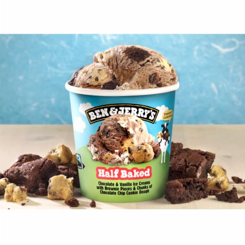 Ben & Jerry's Pint Half Baked® Ice Cream Perspective: left