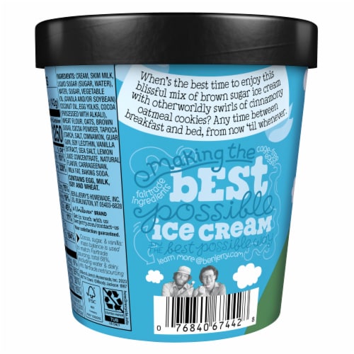 Ben & Jerry's Oat of This Swirled™ Brown Sugar Ice Cream Pint Perspective: left