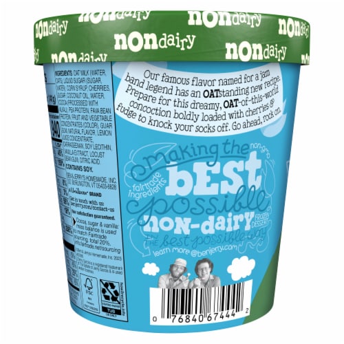 Ben & Jerry's Cherry Garcia Non-Dairy Frozen Dessert Perspective: left