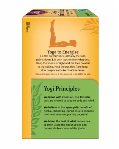Yogi Passion Fruit Matcha Green Tea Bags Perspective: left