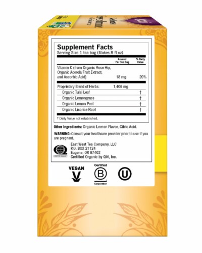 Yogi® Sweet Lemon Everyday Immune Tea Perspective: left