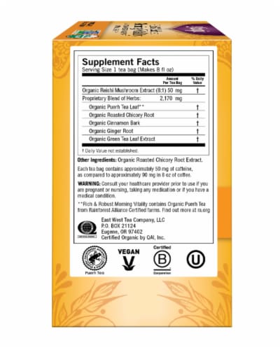 Yogi® Rich & Robust Morning Vitality Tea Perspective: left