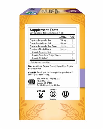 Yogi® Cinnamon Horchata Stress + Sleep™ Herbal Tea Bags Perspective: left