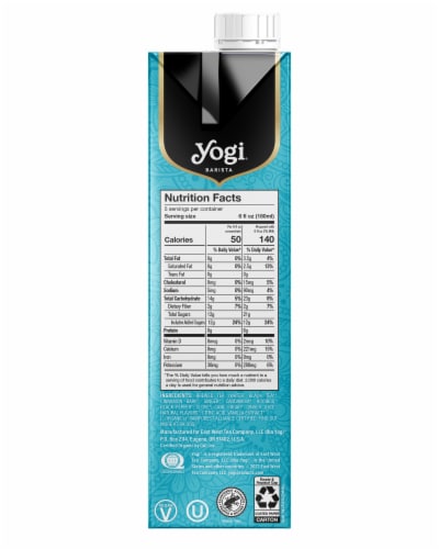 Yogi Barista Light Organic Chai Latte Black Tea Concentrate Perspective: left