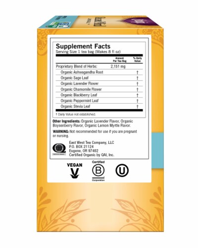 Yogi® Relaxed Mind Caffeine Free Tea Bags Perspective: left