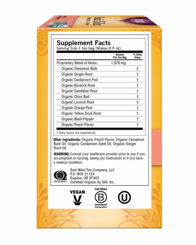 Yogi® Peach DeTox Tea Bags Perspective: left