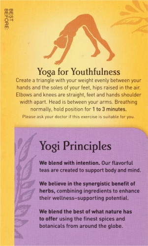 Yogi Berry DeTox Caffeine Free Tea Bags Perspective: left