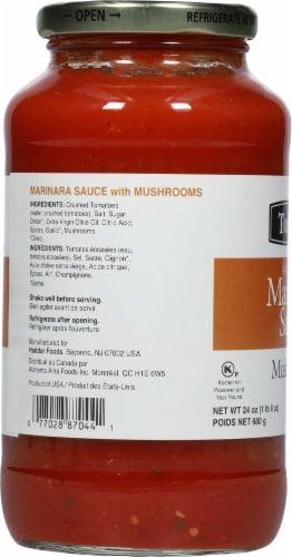 Tonelli Premium Marinara Mushroom Pasta Sauce Perspective: left