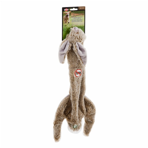 Ethical Pet Skinneeez Plush Rabbit Dog Toy Perspective: left