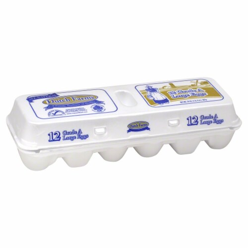 Dutch Farms Grade A Large Eggs Perspective: left