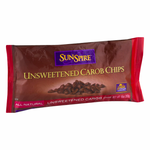 SunSpire Unsweetened Carob Chips Perspective: left