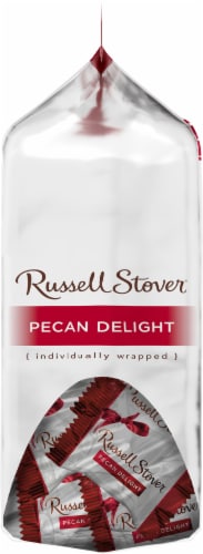 Russell Stover Milk Chocolate Pecan Delights Perspective: left